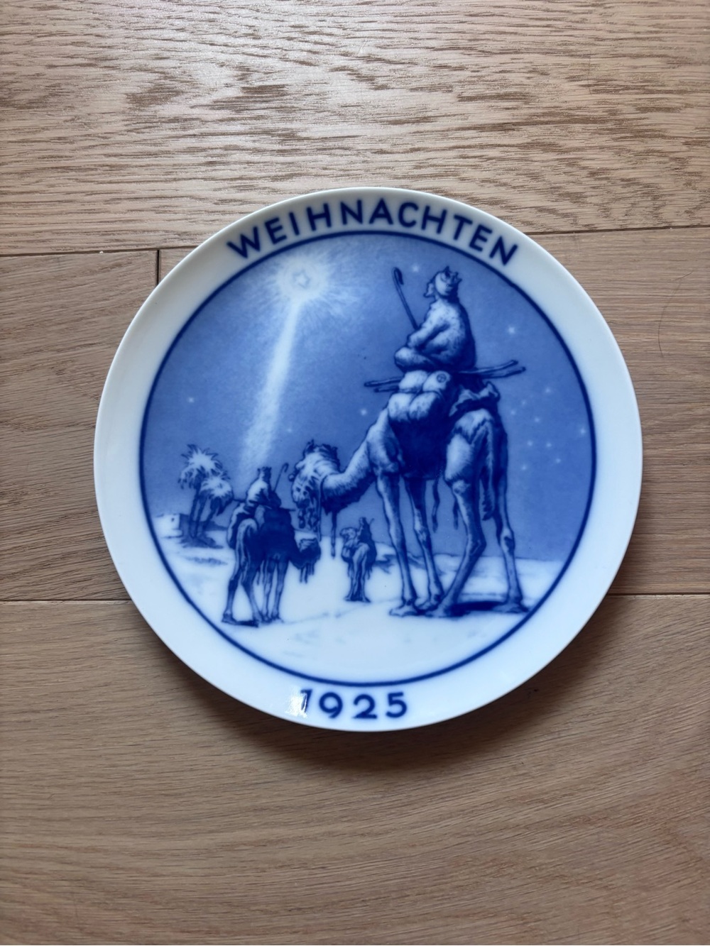 Rosenthal Blue and White 'Weihnachten' Decorative Plate 1925 Rare